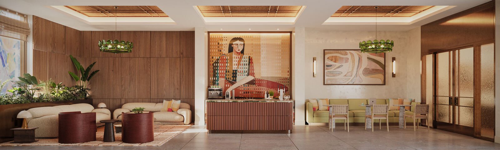 Co-working lounge