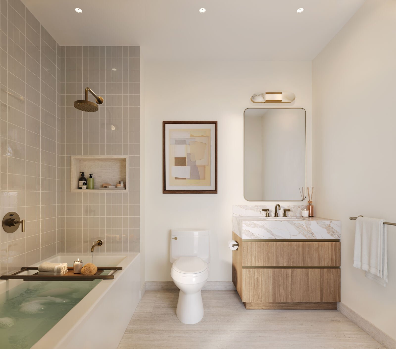 Secondary bathroom